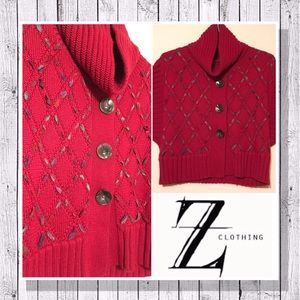 Adorable Vintage “Z” Cardigan Sweater